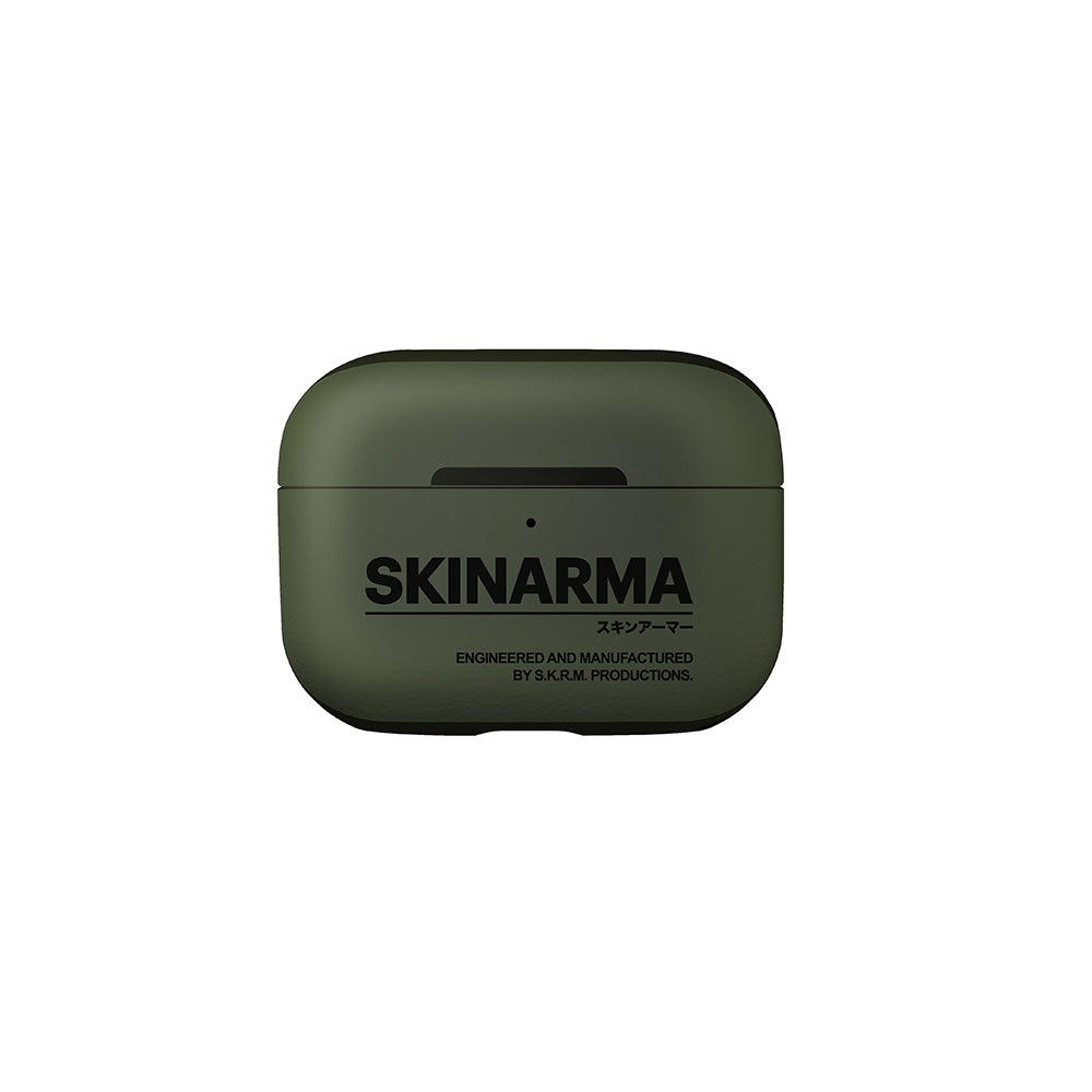 Airpods Pro 2 Kılıf SkinArma PU Deri Tasarım Spunk Kılıf Koyu Yeşil