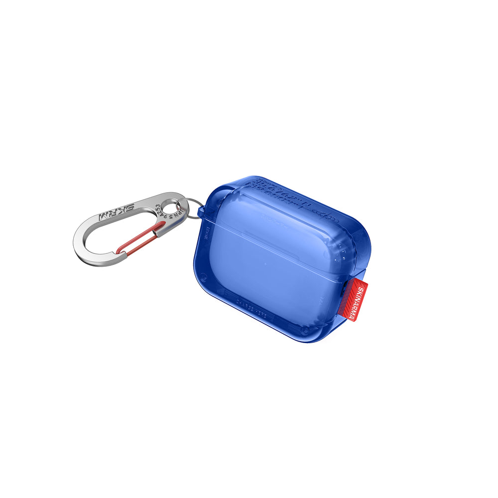 Airpods Pro 2 Kılıf SkinArma Şeffaf Renkli Airbagli Tasarım Saido Kılıf Mavi