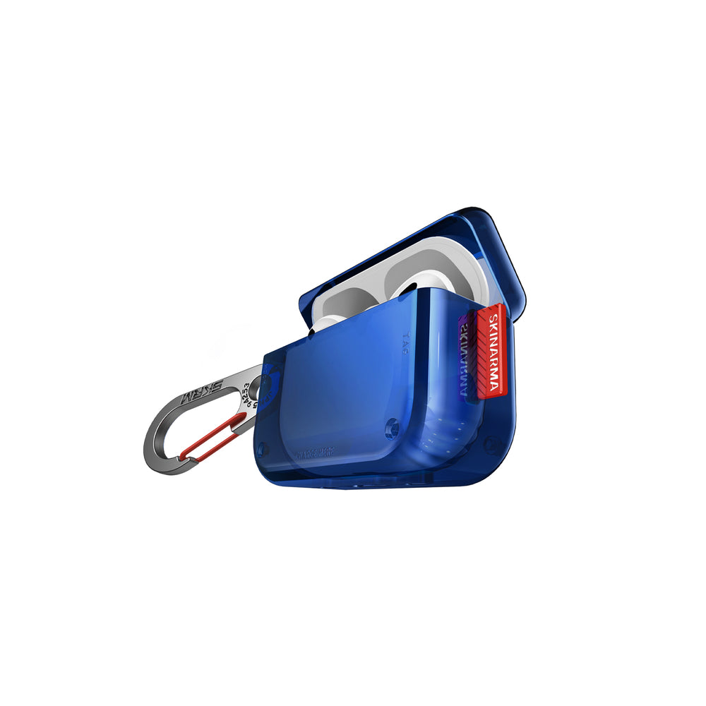 Airpods Pro 2 Kılıf SkinArma Şeffaf Renkli Airbagli Tasarım Saido Kılıf Mor