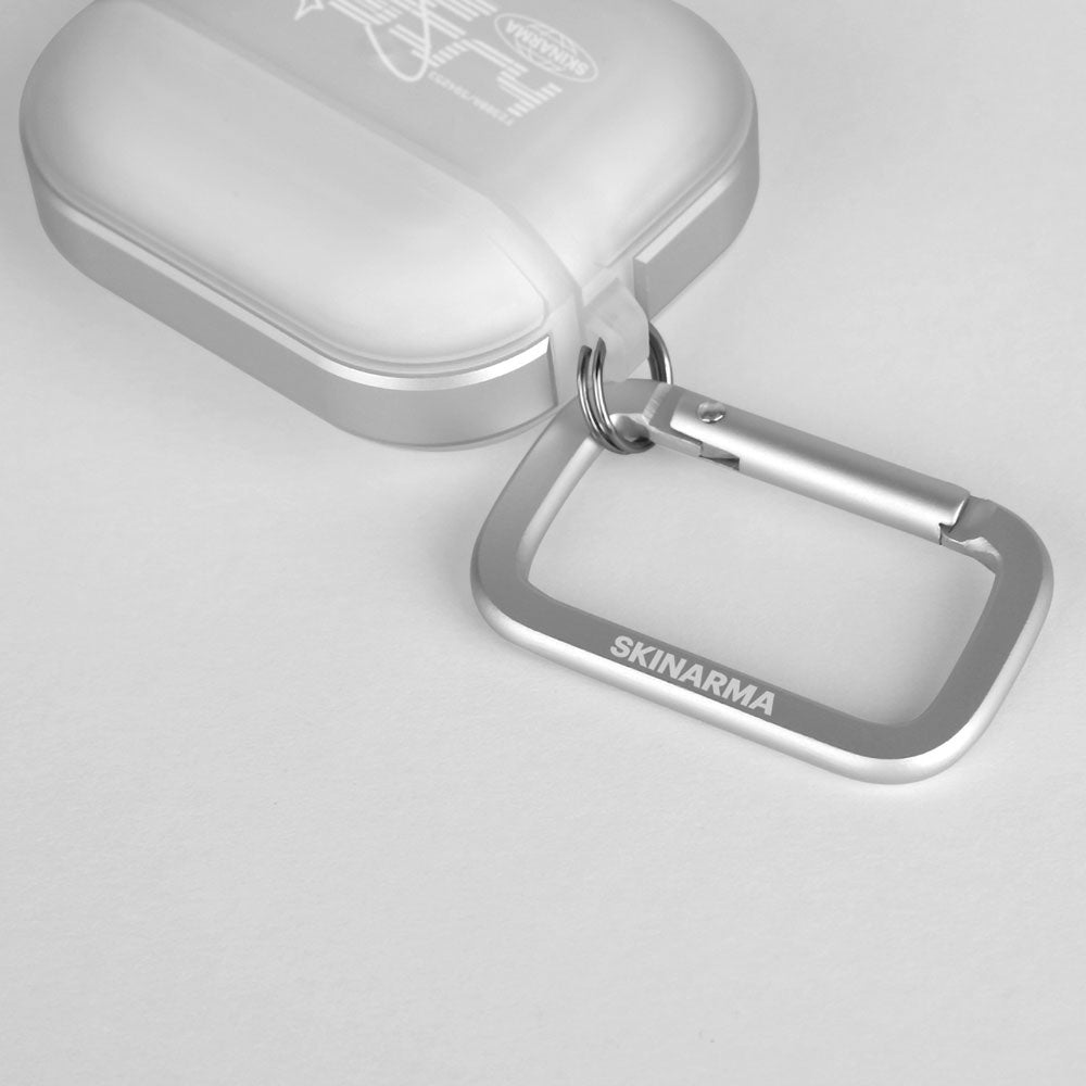 Airpods Pro 2 Kılıf SkinArma Transparan Mat Tasarım Kinzoku Kılıf Beyaz
