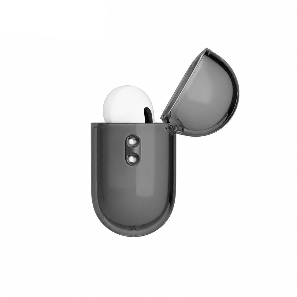 Apple AirPods Pro 3 Kılıf M-Safe Şarj Özellikli Mutural Ice Colour Serisi Silikon Kapak Siyah