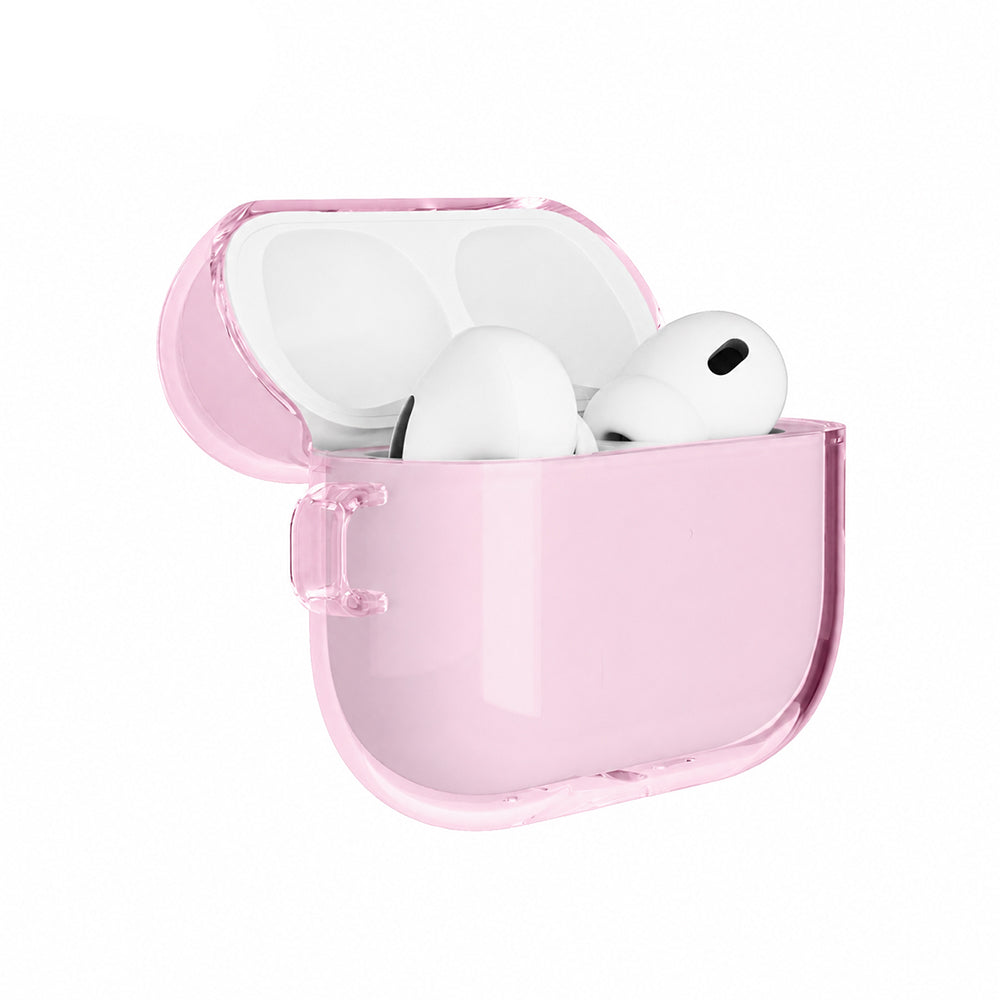 Apple AirPods Pro 3 Kılıf M-Safe Şarj Özellikli Mutural Ice Colour Serisi Silikon Kapak Pembe