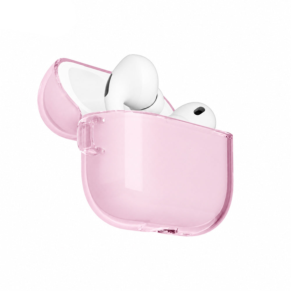 Apple AirPods Pro 3 Kılıf M-Safe Şarj Özellikli Mutural Ice Colour Serisi Silikon Kapak Pembe