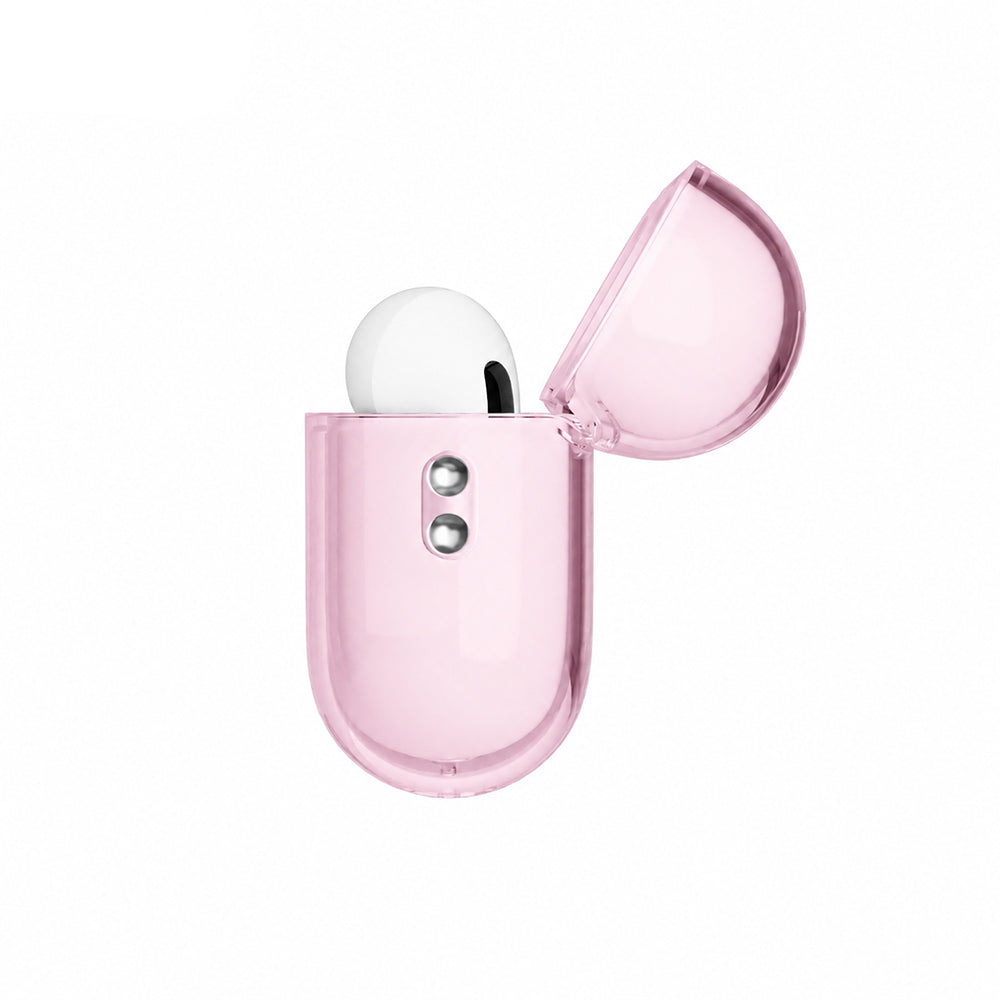 Apple AirPods Pro 3 Kılıf M-Safe Şarj Özellikli Mutural Ice Colour Serisi Silikon Kapak Pembe