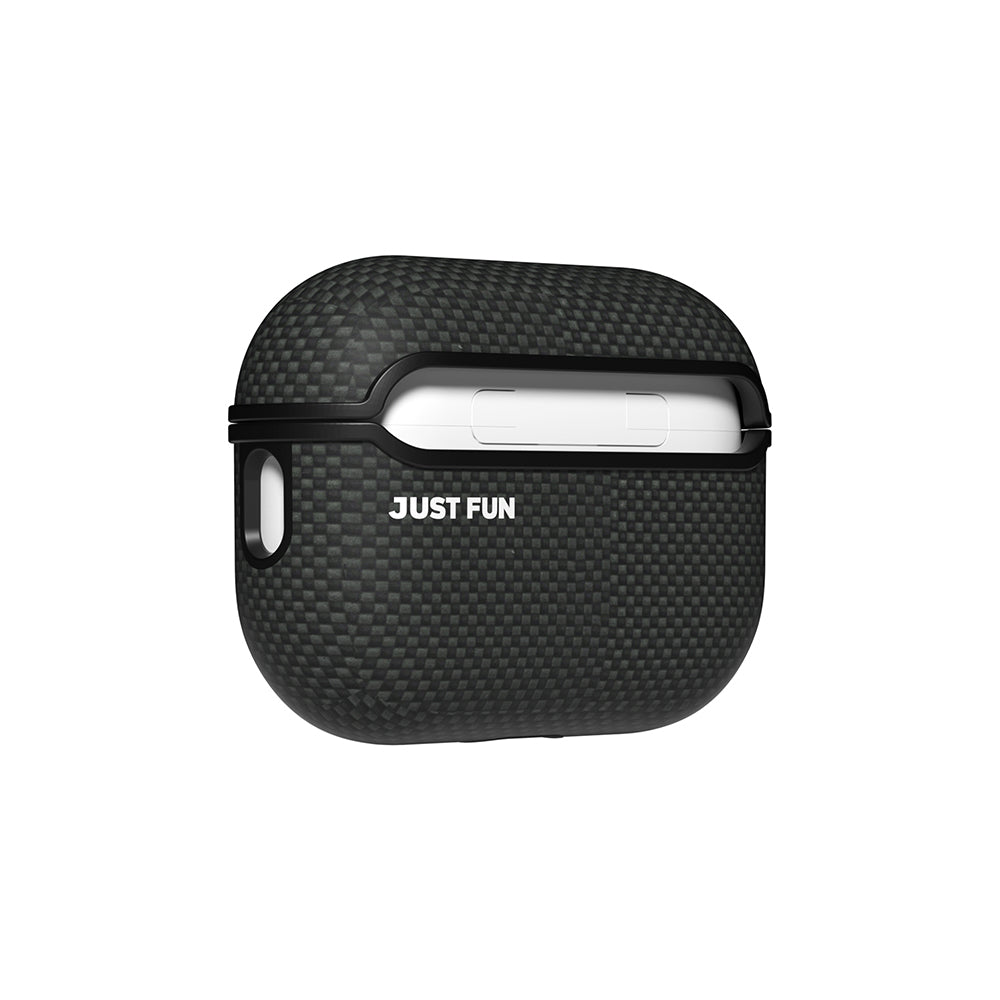 Apple Airpods Pro Kılıf Magsafe Şarj Özellikli Aramid Fiber Youngkit 1500D Kevlar Extreme Wing Serisi Kapak Siyah