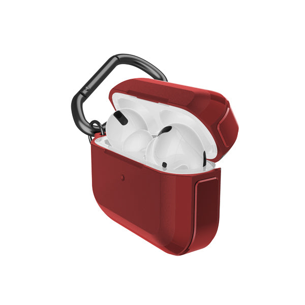 Airpods Pro Raptic Trek Serisi Askı Aparatlı Kulaklık Kılıfı Kırmızı