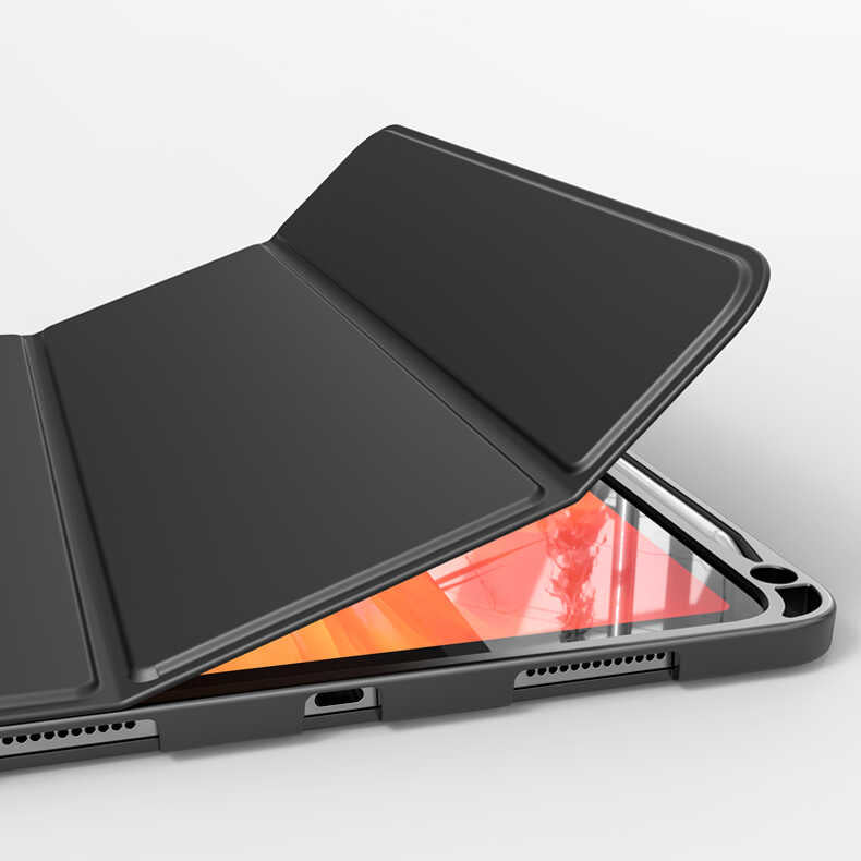 iPad 10.2 2021 (9.Nesil) Kılıf Wlons Tablet Kılıf Siyah
