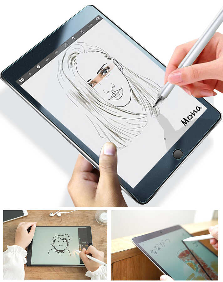 iPad 10.2 2021 (9.Nesil) Kağıt Hisli Wiwu iPaper Like Tablet Ekran Koruyucu Renksiz