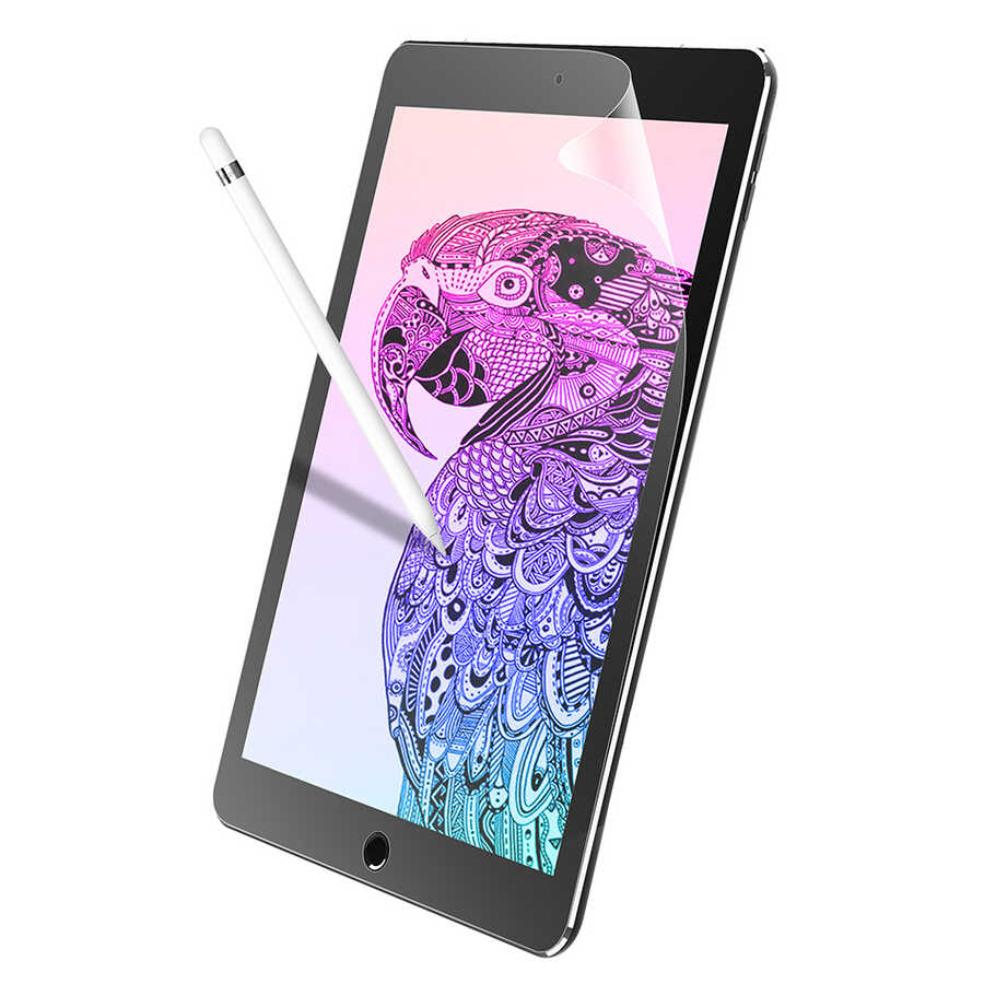 iPad 10.2 2021 (9.Nesil) Kağıt Hisli Wiwu iPaper Like Tablet Ekran Koruyucu Renksiz