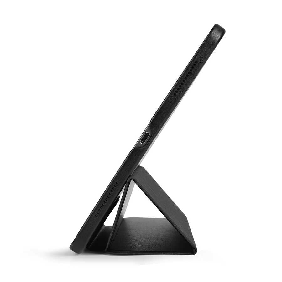 iPad 10.2 (8.Nesil) Wiwu Ayrılabilen Magnetik Standlı Tablet Kılıfı Kahverengi