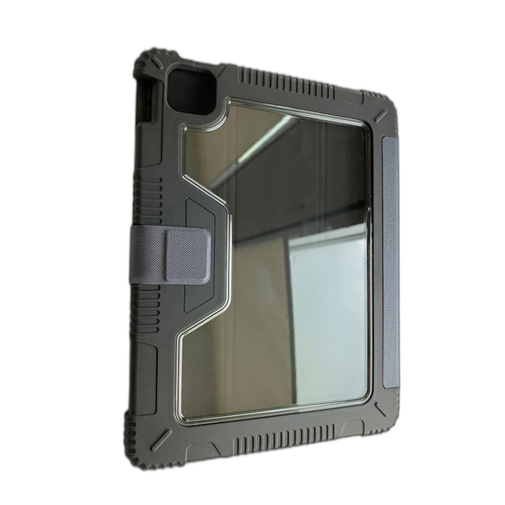 iPad 10.9 2022 (10.Nesil) Raptic Armor Serisi Airbagli Katlanabilir Standlı Smart Cover Kılıf Siyah