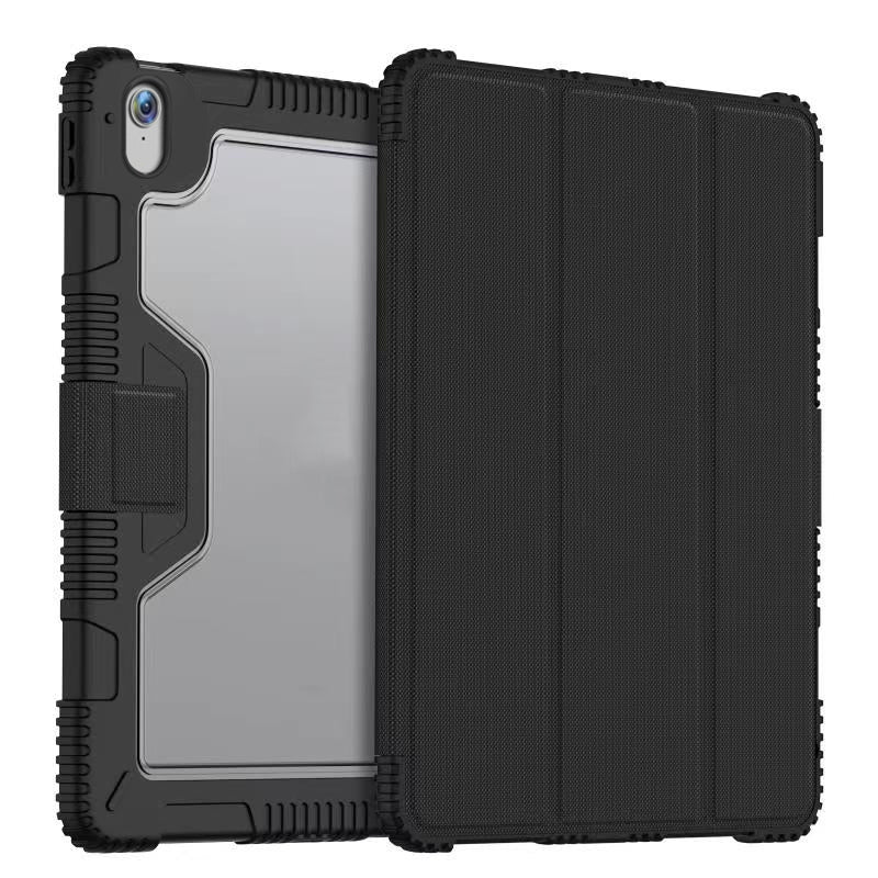 iPad 10.9 2022 (10.Nesil) Raptic Armor Serisi Airbagli Katlanabilir Standlı Smart Cover Kılıf Siyah