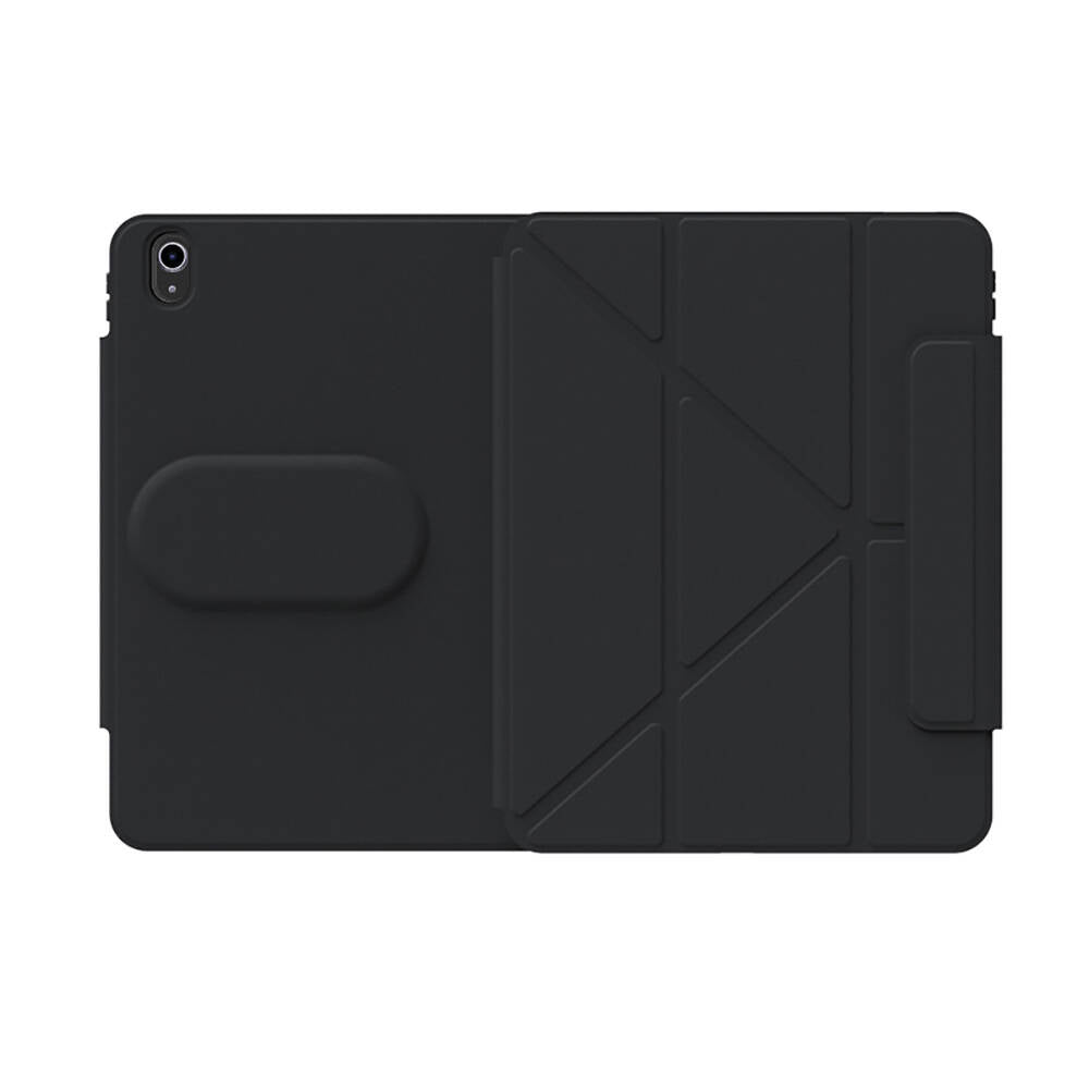 iPad 10.9 2022 (10.Nesil) Wiwu 360° Dönebilen Standlı Magnetik Koruyucu Tablet Kılıfı Mavi Açık