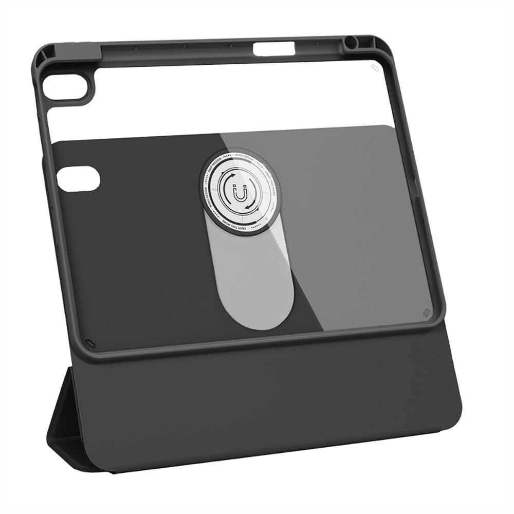 iPad 10.9 2022 (10.Nesil) Wiwu 360° Dönebilen Standlı Magnetik Koruyucu Tablet Kılıfı Pembe