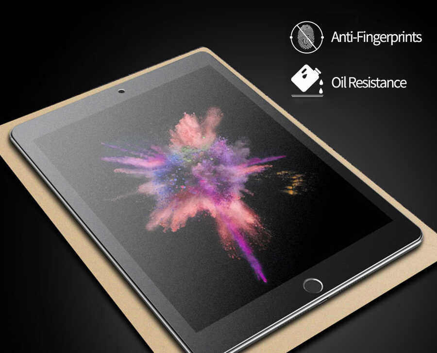 iPad Air 10.9 2022 (5.Nesil) Kağıt Hisli Wiwu iPaper Like Tablet Ekran Koruyucu Renksiz