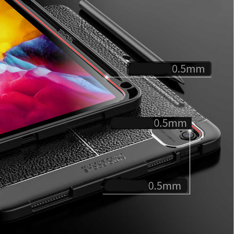iPad Air 11 2024 Kılıf Wlons Tablet Kılıf Siyah