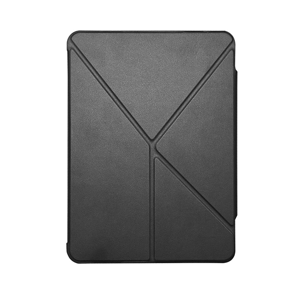 iPad Air 11 2024 Raptic Clear Folio Airbagli Şeffaf Kılıflı Katlanabilir Standlı Kılıf Siyah