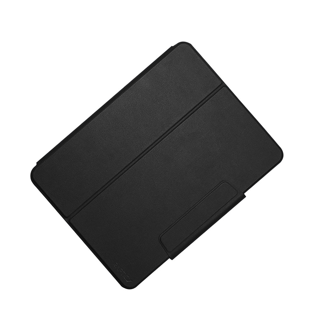 iPad Air 11 2024 Raptic Spin Detachable Folio PU Ayrılabilir Kalem Bölmeli Standlı Kılıf Siyah