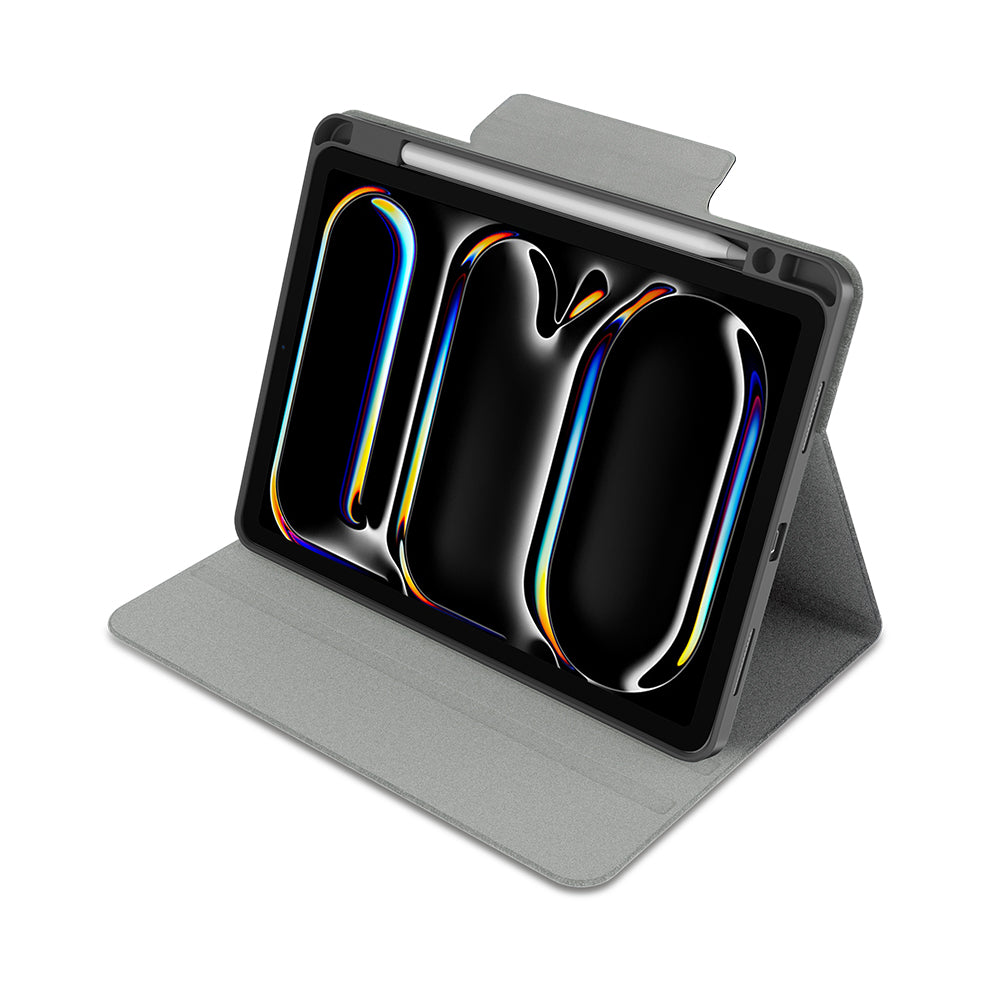 iPad Air 11 2024 Raptic Spin Detachable Folio PU Ayrılabilir Kalem Bölmeli Standlı Kılıf Lacivert