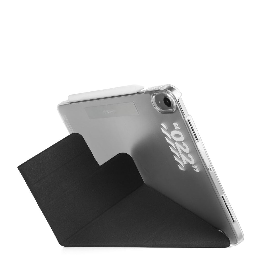 Apple iPad Air 11 2025 M3 Kılıf SkinArma Kalemlikli Arkası Şeffaf Standlı Magnetik Taihi Sora Kılıf Kırmızı
