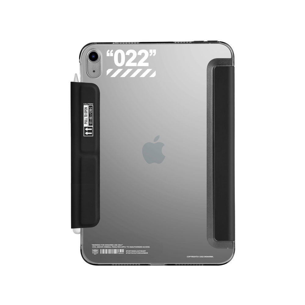 Apple iPad Air 11 2025 M3 Kılıf SkinArma Kalemlikli Arkası Şeffaf Standlı Magnetik Taihi Sora Kılıf Kırmızı
