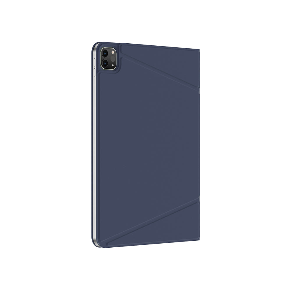 iPad Air 13 2024 Amazingthing Matte Pro Mag Folio Katlanabilir Magnetik Standlı Kılıf Mavi
