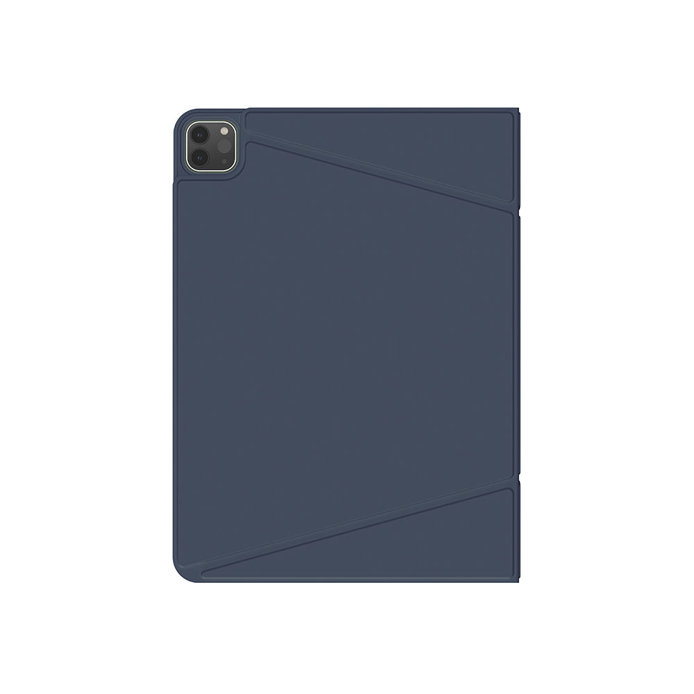 iPad Air 13 2024 Amazingthing Matte Pro Mag Folio Katlanabilir Magnetik Standlı Kılıf Mavi