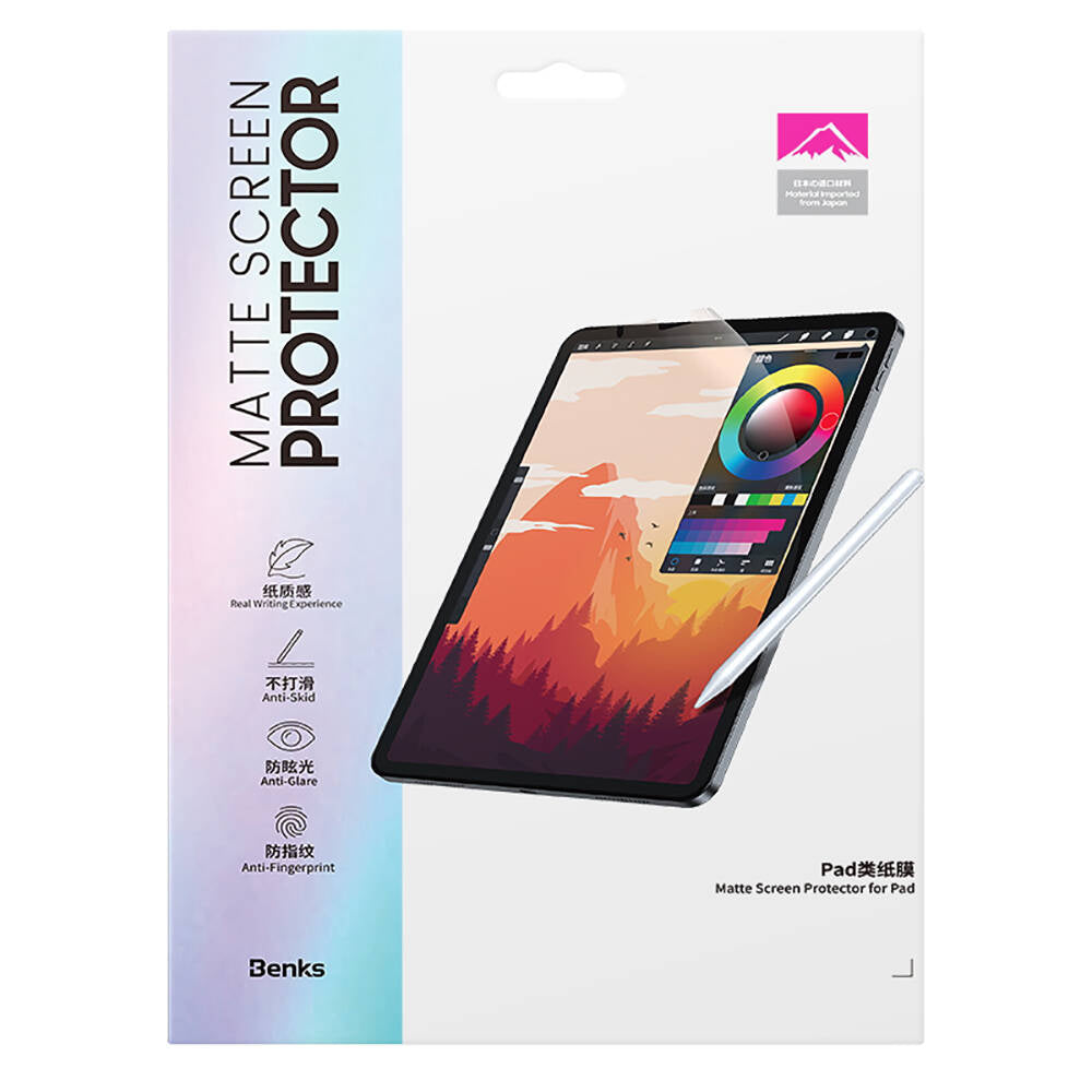 iPad Air 13 2024 Kağıt Hisli Benks Mat Paper-Like Ekran Koruyucu Şeffaf