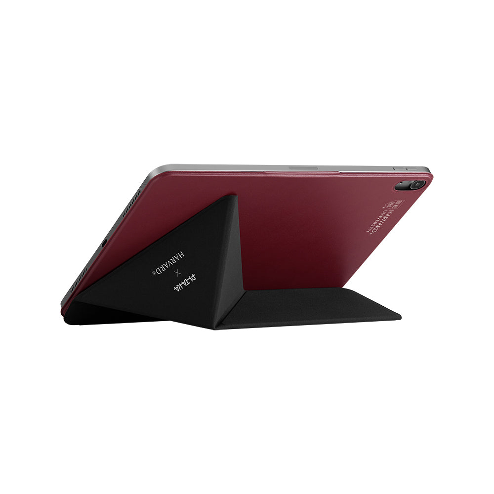 Apple iPad Air 13 2024 Pitaka Folio 3 Kalem Bölmeli Standlı Kılıf Kırmızı