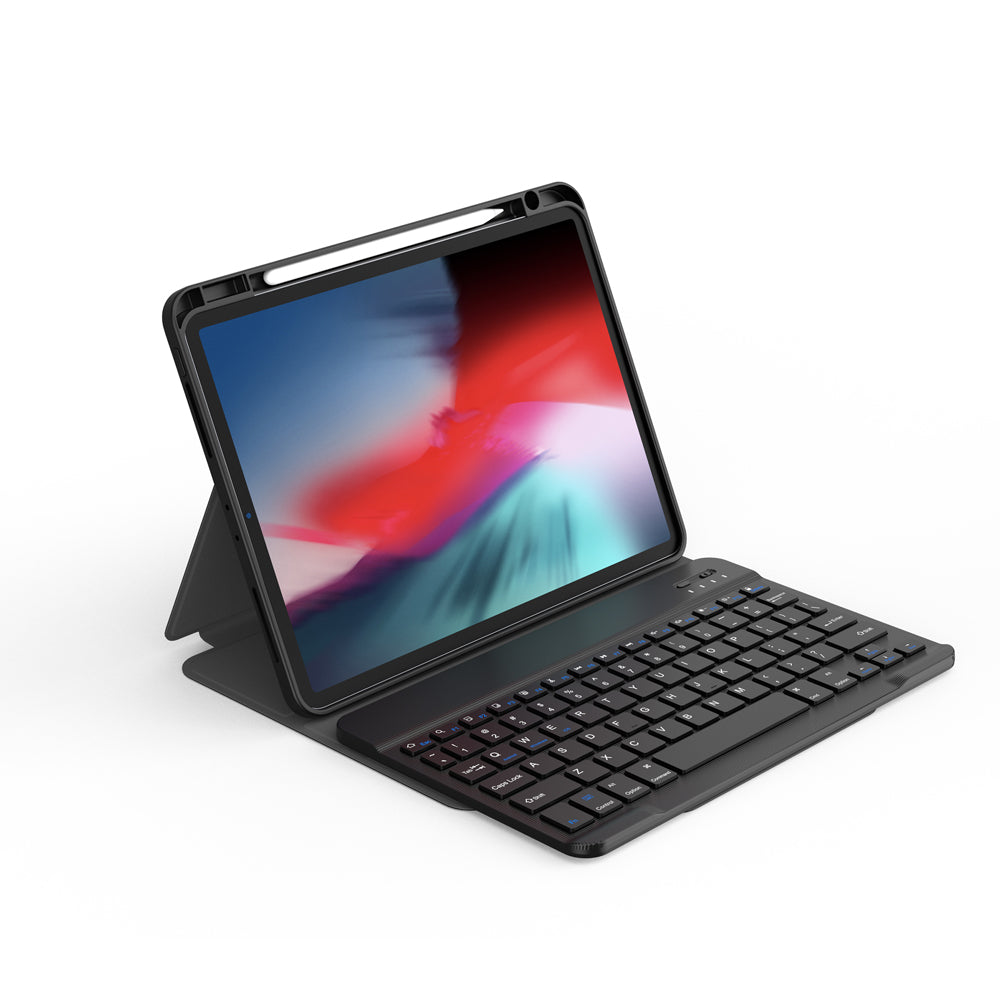 iPad Air 13 2024 Wiwu Protective Gizli Kalem Bölmeli Klavyeli Kılıf Siyah