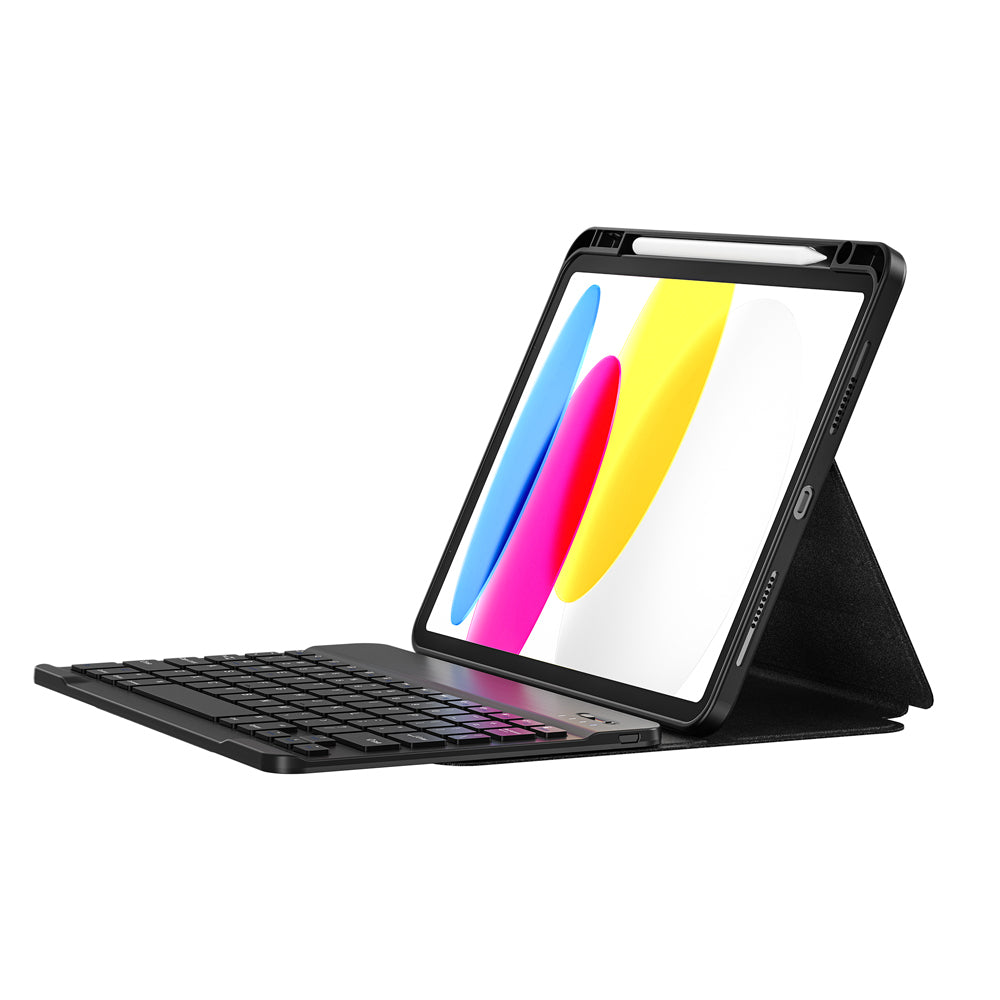 iPad Air 13 2024 Wiwu Protective Gizli Kalem Bölmeli Klavyeli Kılıf Siyah