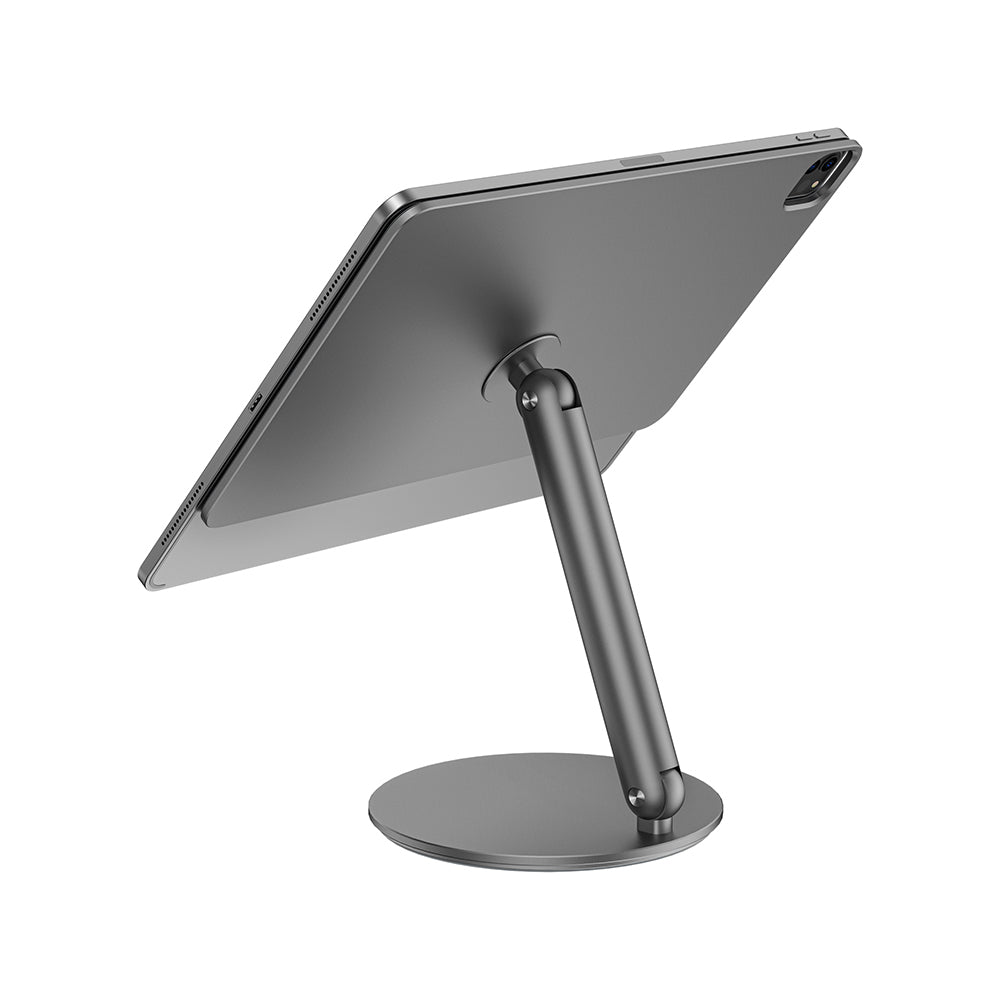 Apple iPad Air 13 2025 M3 Wiwu ZM-310 360 Derece Dönebilen Magnetik Başlıklı Tablet Standı Gri