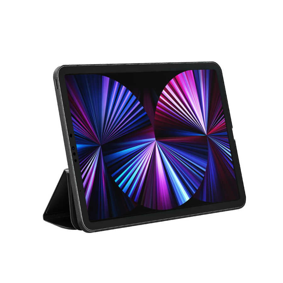 iPad Pro 11 2018 Wiwu Ayrılabilen Magnetik Standlı Tablet Kılıfı Kahverengi