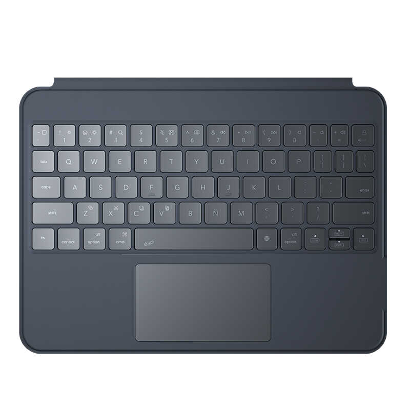 iPad Pro 11 2020 (2.Nesil) Benks KB01 Kablosuz Klavyeli Kılıf Gri