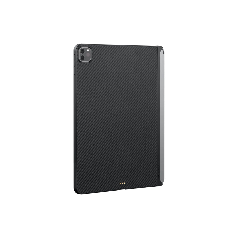iPad Pro 11 2020 (2.Nesil) Kılıf Aramid Fiber Pitaka Ultra-Slim Classic Serisi Tablet Kılıf Siyah-Kırmızı