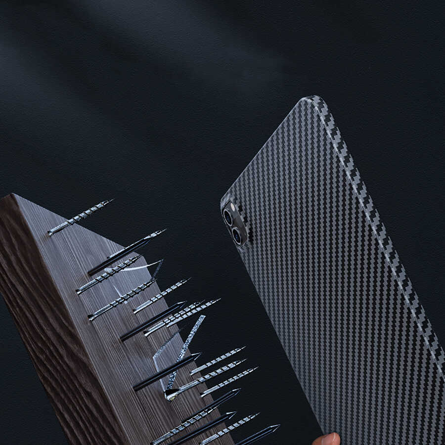 iPad Pro 11 2020 (2.Nesil) Kılıf Benks Essential Kevlar Karbon Fiber Kılıf Siyah