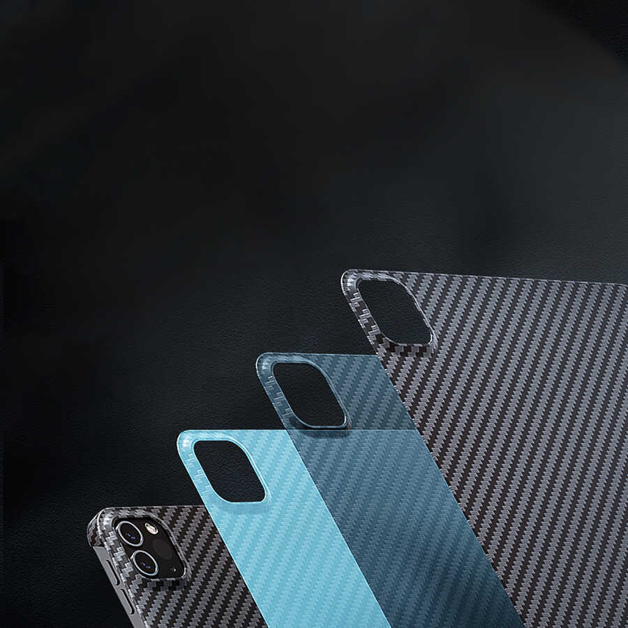 iPad Pro 11 2020 (2.Nesil) Kılıf Benks Essential Kevlar Karbon Fiber Kılıf Siyah