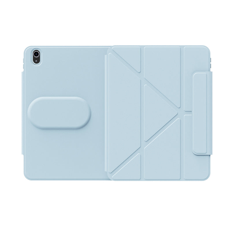 iPad Pro 11 2020 (2.Nesil) Wiwu 360° Dönebilen Standlı Magnetik Koruyucu Tablet Kılıfı Mavi Açık
