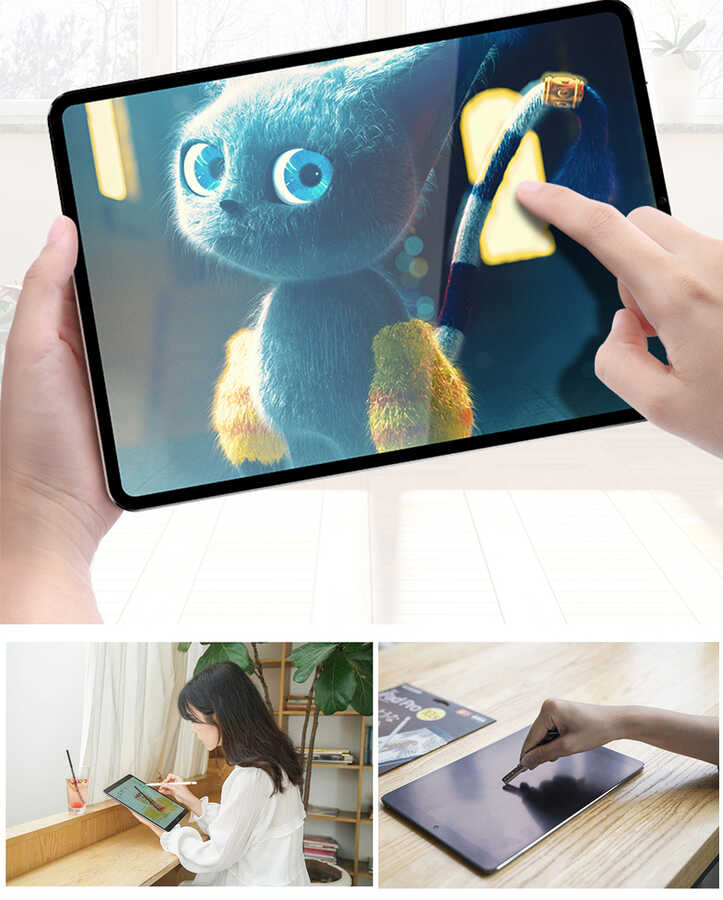 iPad Pro 11 2021 (3.Nesil) Kağıt Hisli Wiwu iPaper Like Tablet Ekran Koruyucu Renksiz