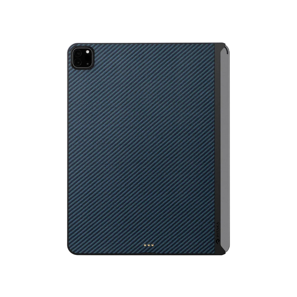 iPad Pro 11 2021 (3.Nesil) Kılıf Aramid Fiber Pitaka Ultra-Slim Classic Serisi Tablet Kılıf Siyah-Kırmızı