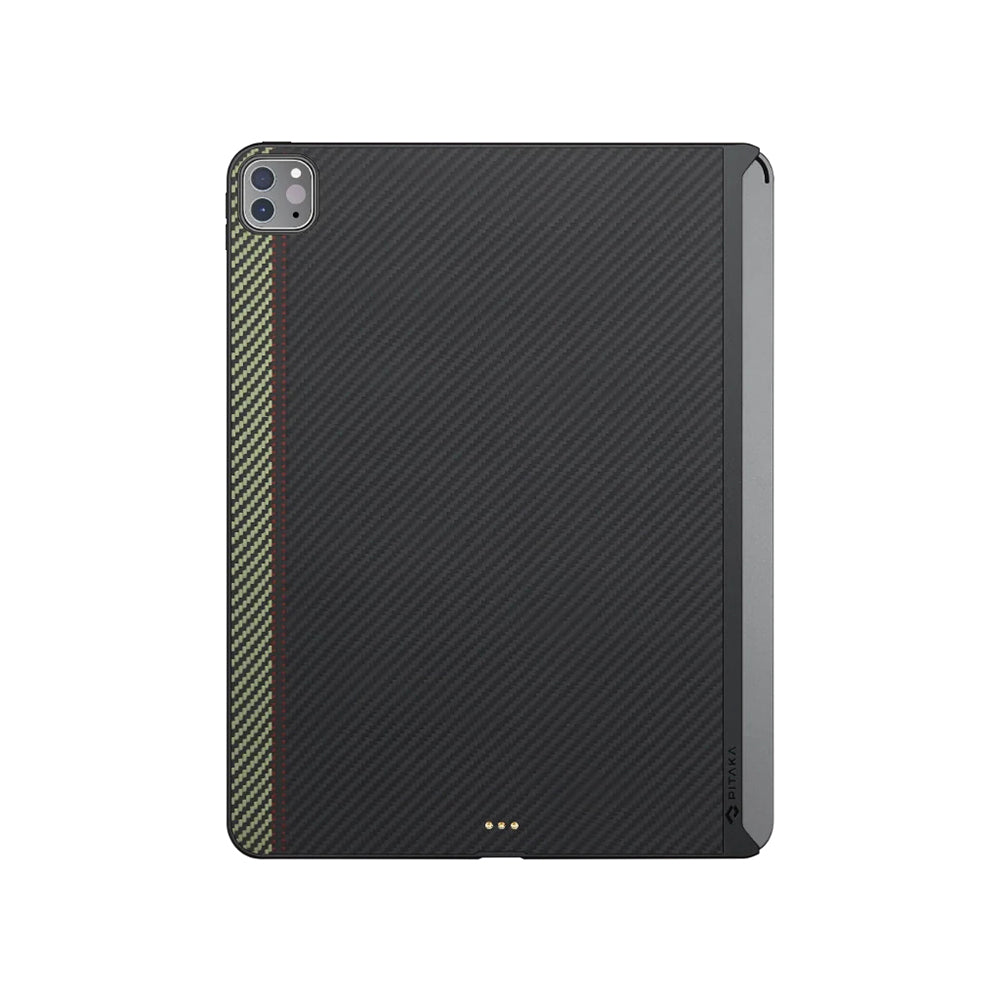 iPad Pro 11 2021 (3.Nesil) Kılıf Aramid Fiber Pitaka Ultra-Slim Classic Serisi Tablet Kılıf Siyah