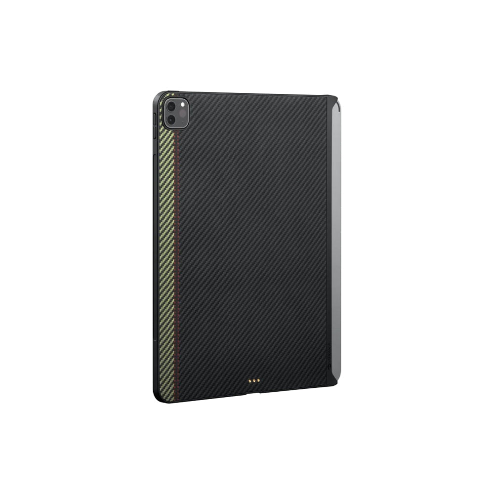 iPad Pro 11 2021 (3.Nesil) Kılıf Aramid Fiber Pitaka Ultra-Slim Classic Serisi Tablet Kılıf Mavi