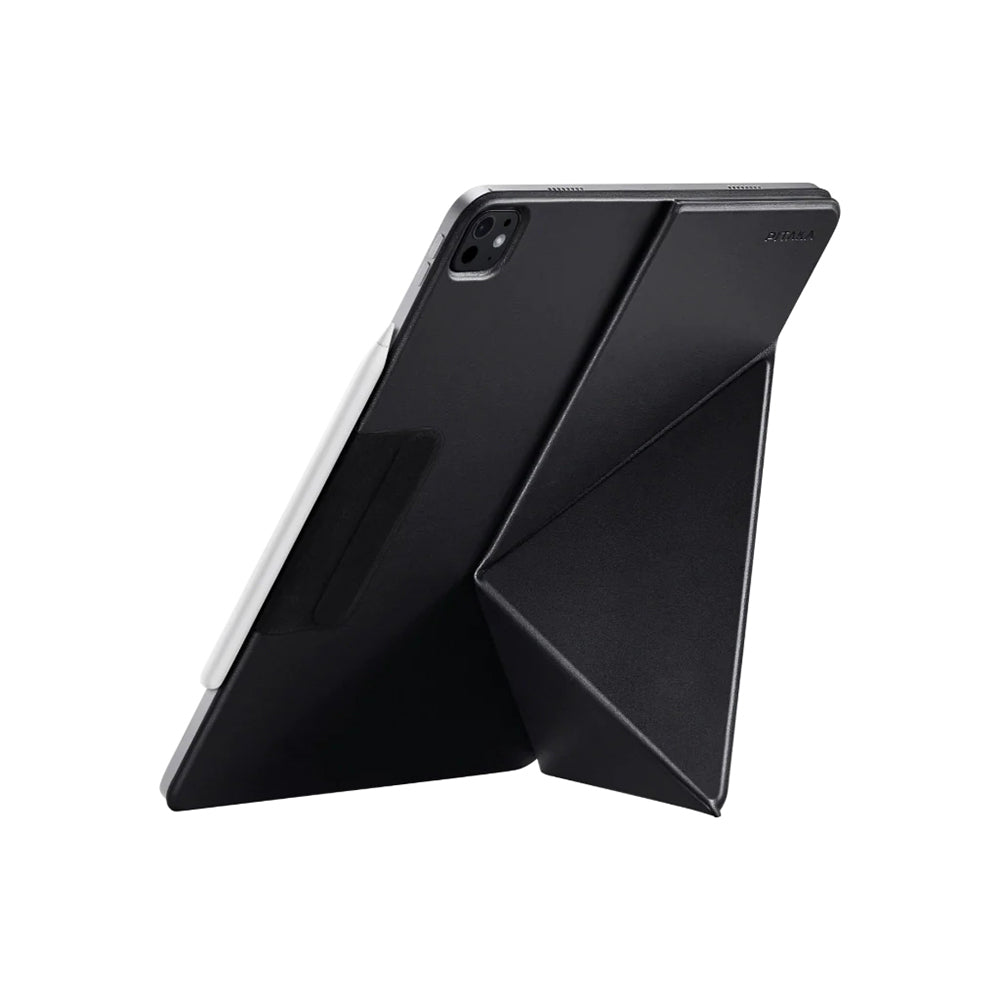 iPad Pro 11 2021 (3.Nesil) Pitaka MagEZ Folio 2 Kalem Bölmeli Standlı Kılıfo Siyah