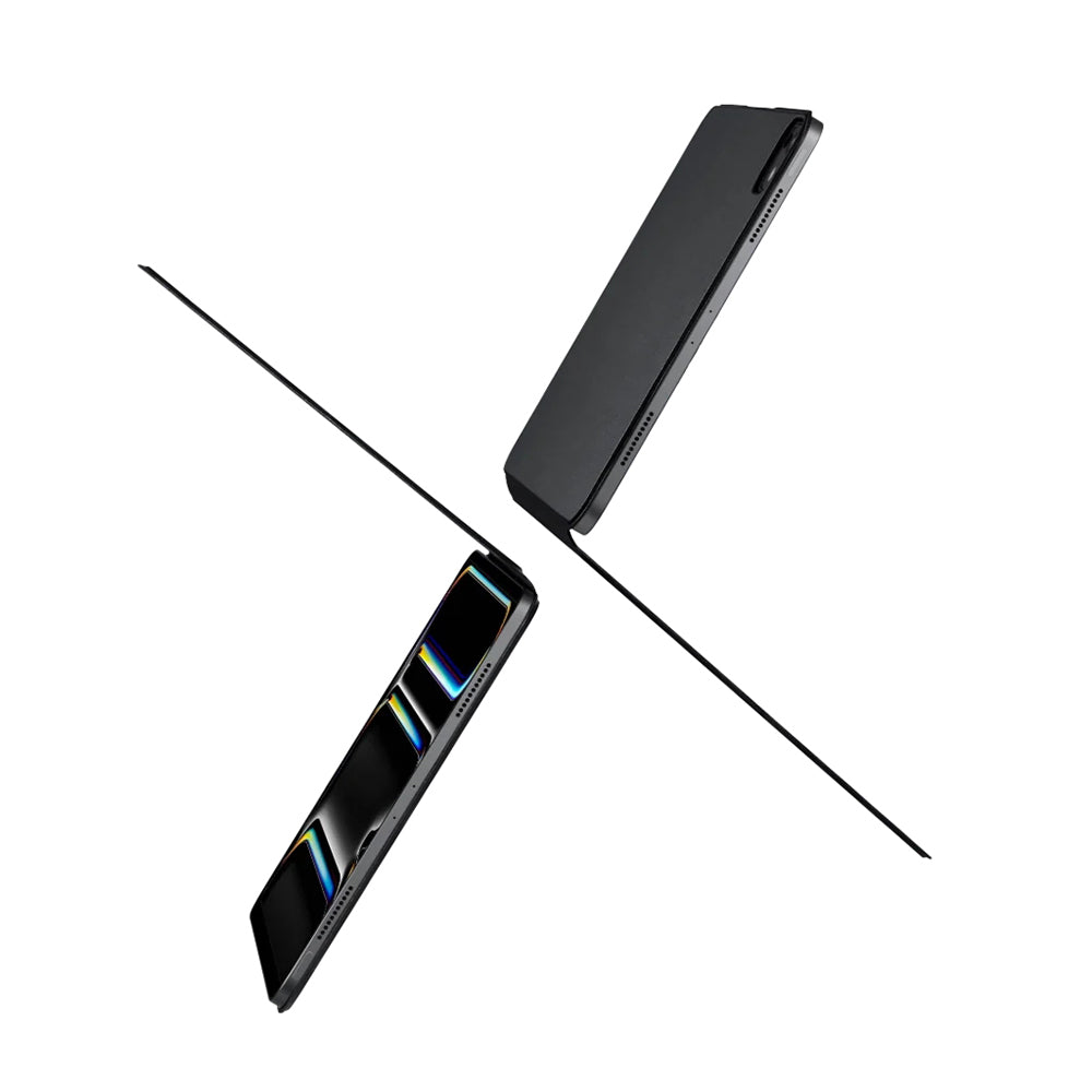 iPad Pro 11 2021 (3.Nesil) Pitaka MagEZ Folio 2 Kalem Bölmeli Standlı Kılıfo Siyah