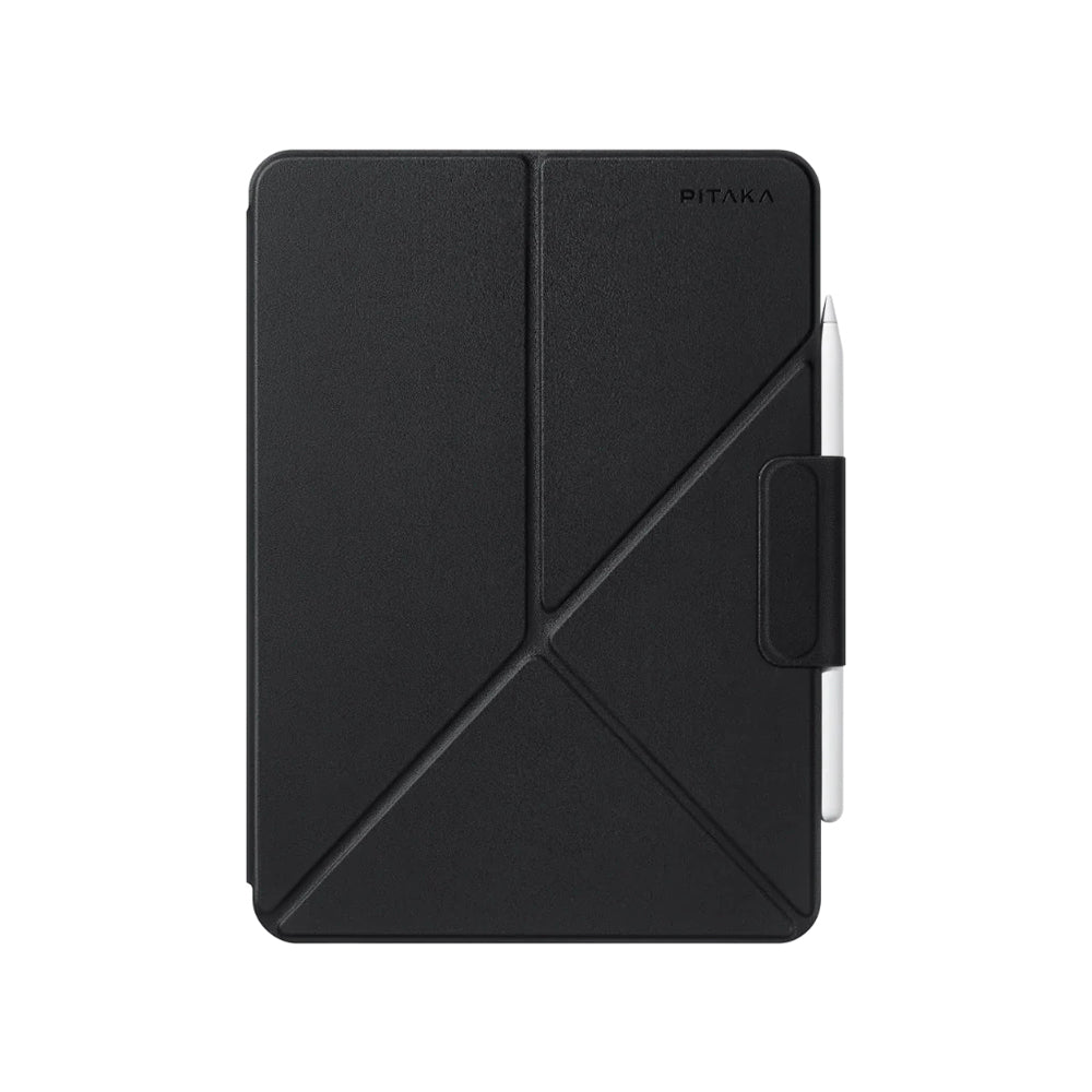 iPad Pro 11 2022 M2 Pitaka MagEZ Folio 2 Kalem Bölmeli Standlı Kılıf Siyah
