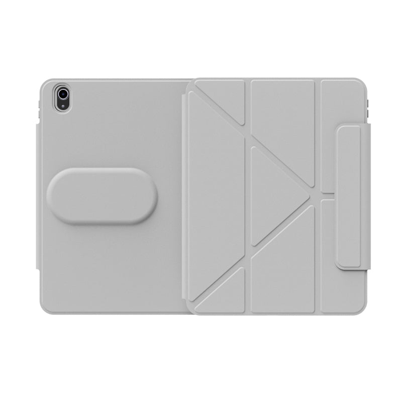 iPad Pro 11 2022 M2 Wiwu 360° Dönebilen Standlı Magnetik Koruyucu Tablet Kılıfı Gri