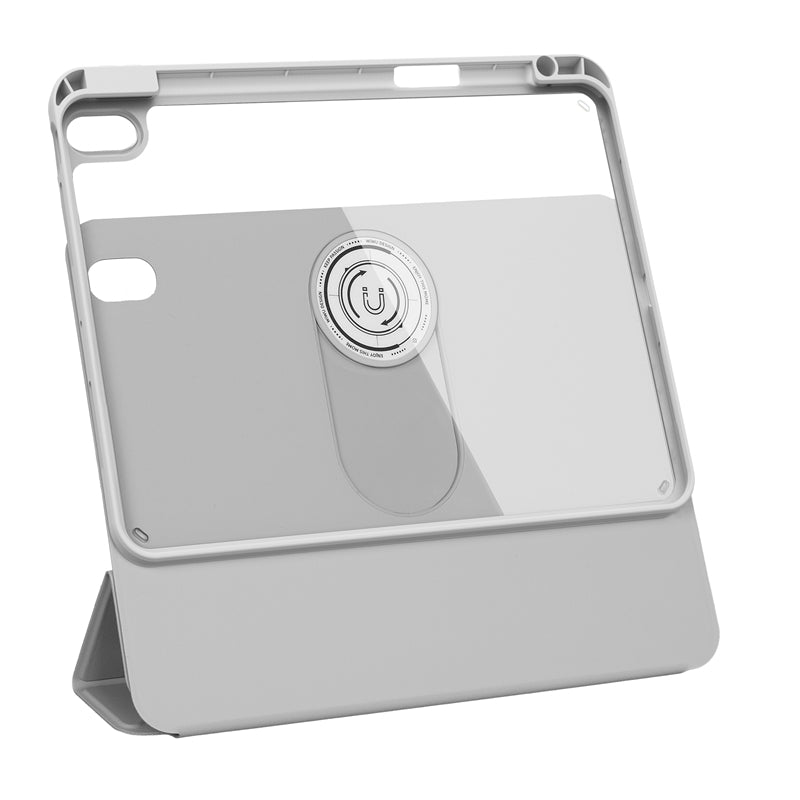 iPad Pro 11 2022 M2 Wiwu 360° Dönebilen Standlı Magnetik Koruyucu Tablet Kılıfı Gri