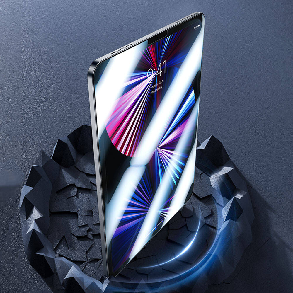 iPad Pro 11 2024 Benks OKR Glass Warrior HD Parlak Ekran Koruyucu Şeffaf