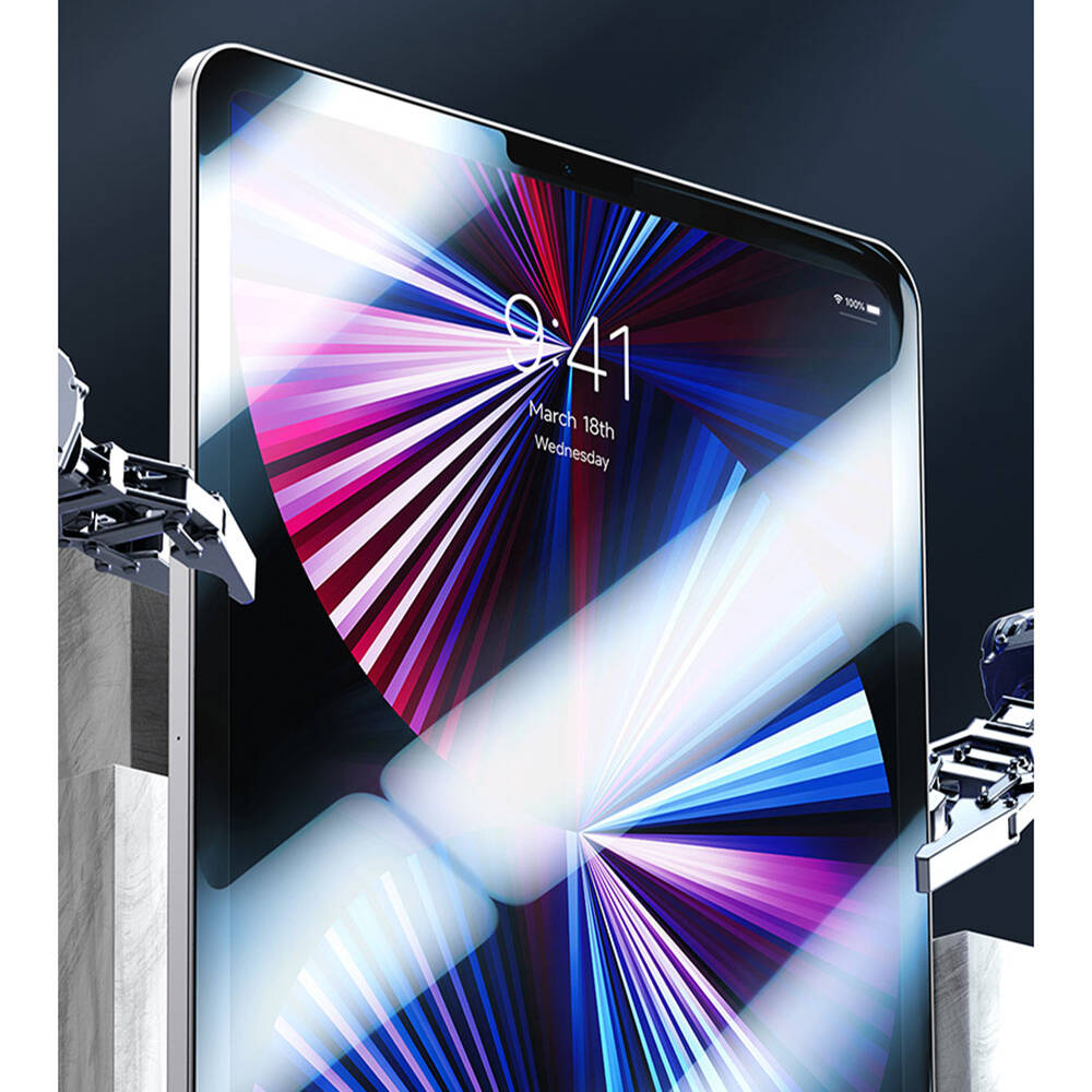 iPad Pro 11 2024 Benks OKR Glass Warrior HD Parlak Ekran Koruyucu Şeffaf