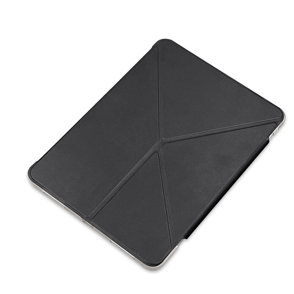iPad Pro 11 2024 Raptic Clear Folio Airbagli Şeffaf Kılıflı Katlanabilir Standlı Kılıf Siyah